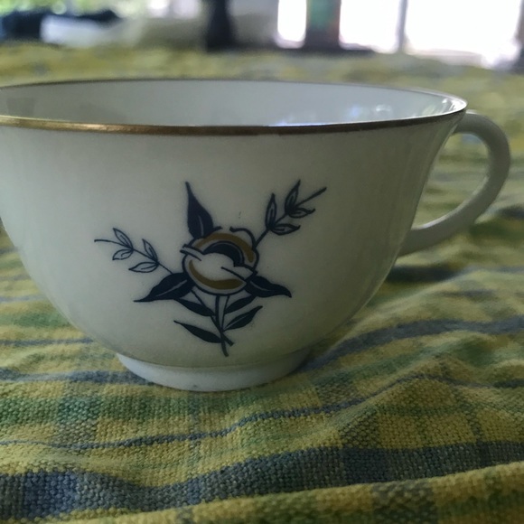 ALP LIDKOPING Cup and saucers - set of five antique, Sweden. - Picture 10 of 14